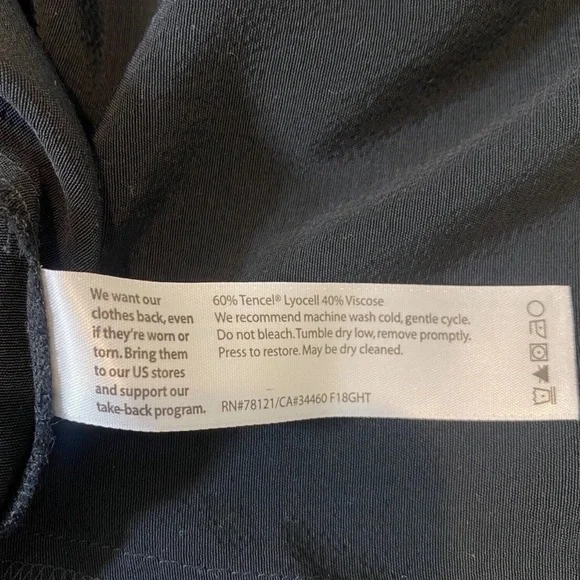 Eileen Fisher Womens Tencel Wrap Career Dress Size 14 Knee Length EUC - Picture 10 of 12